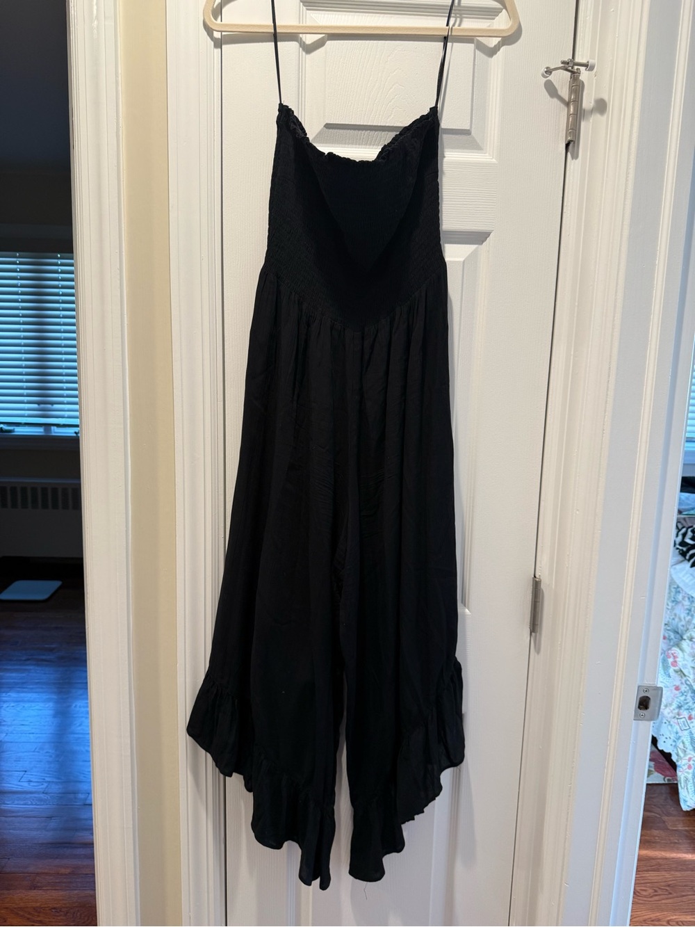 Strapless Smocked Top Jumpsuit